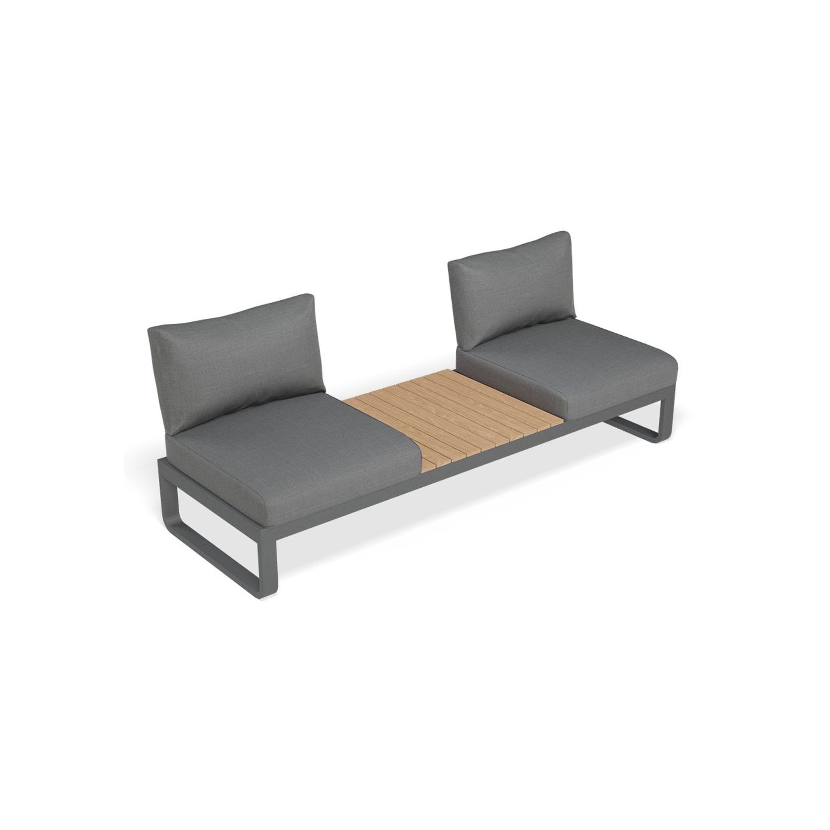Fino Teak Sofa Tray (Set of 2) gallery detail image