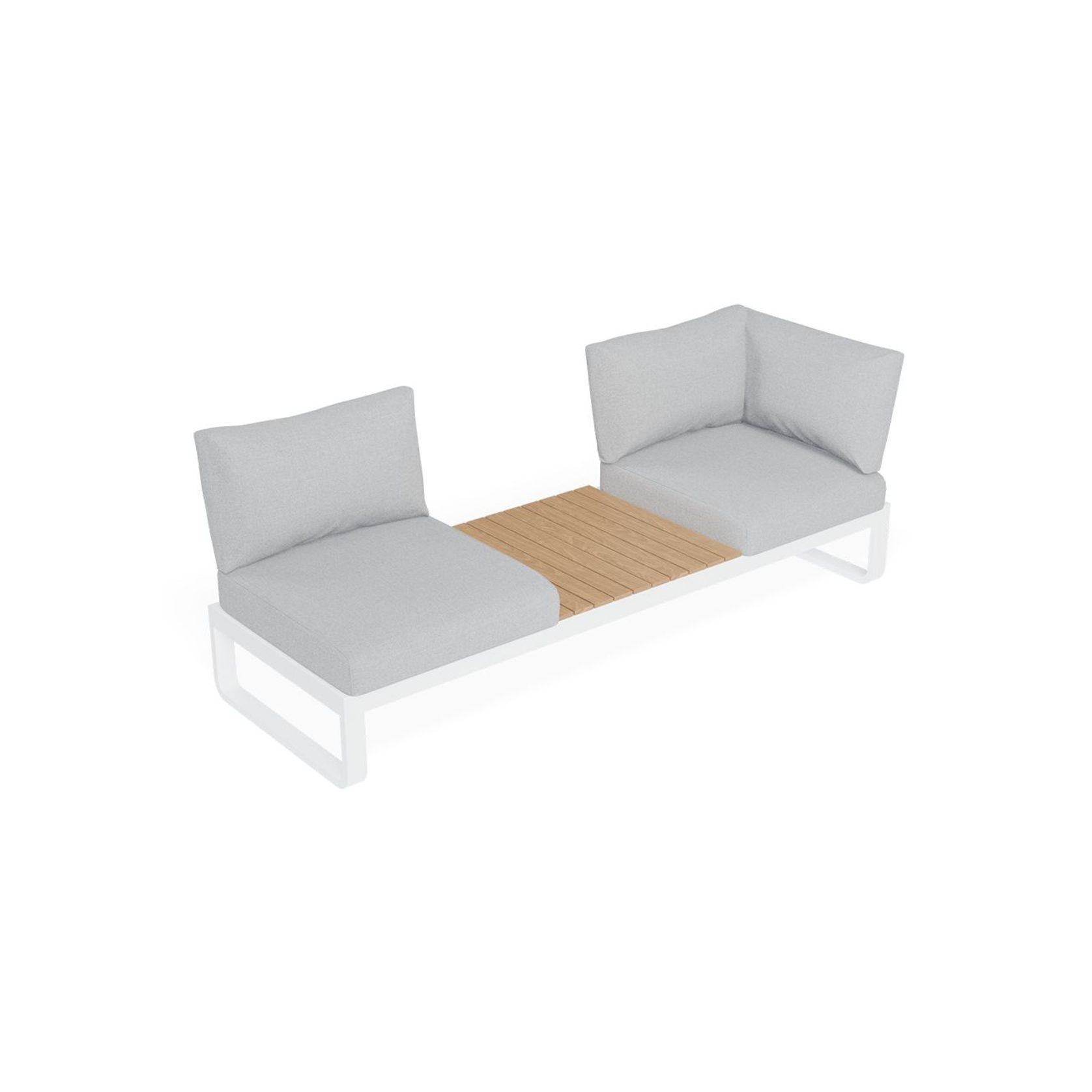 Fino Config B - Outdoor Modular Sofa in Matt White gallery detail image