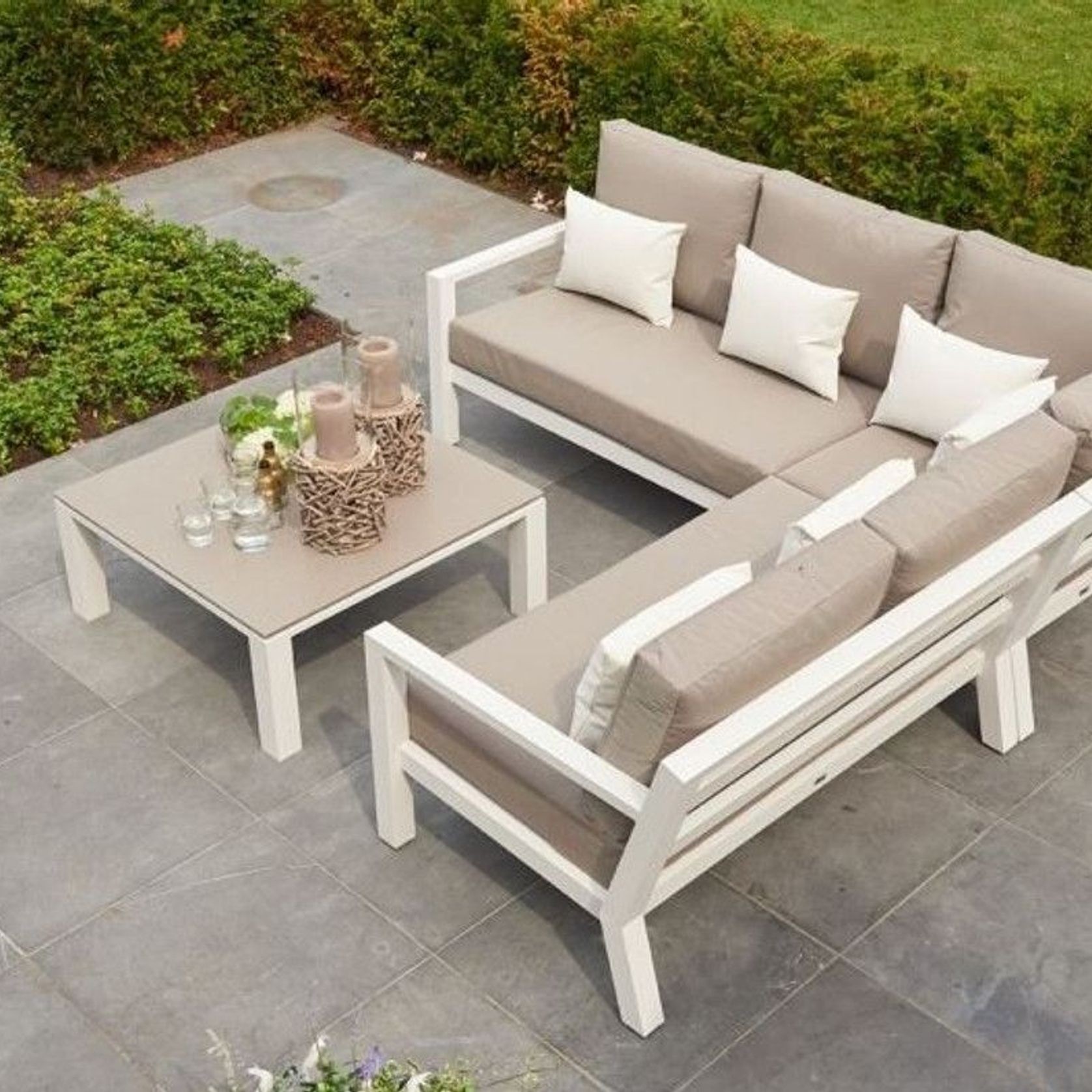 LIFE TIMBER Outdoor Aluminium Modular Corner Lounge gallery detail image