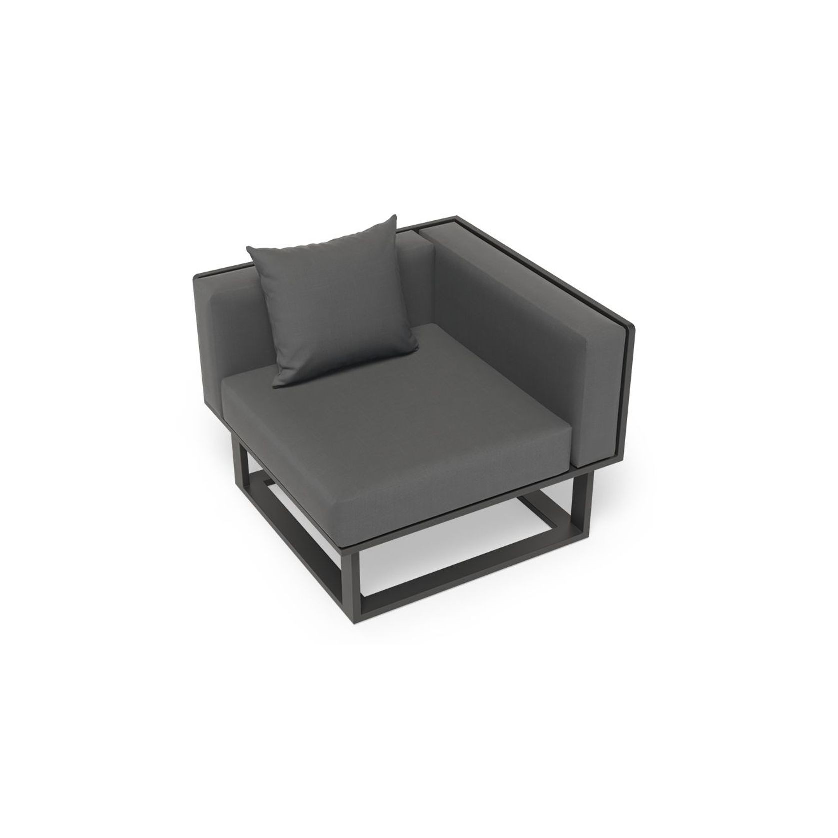 Vivara Sofa - Charcoal - Modular Section D - Corner gallery detail image