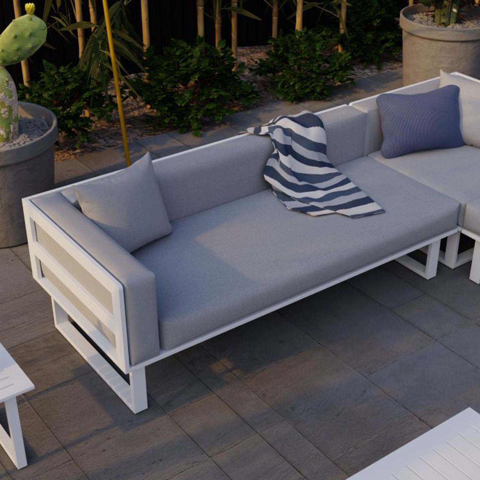 Vivara Sofa - White - Modular Section A - Left Arm gallery detail image