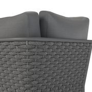 Siano Modular Left Arm 2 Seater - Outdoor - Charcoal - Dark Grey Cushion gallery detail image