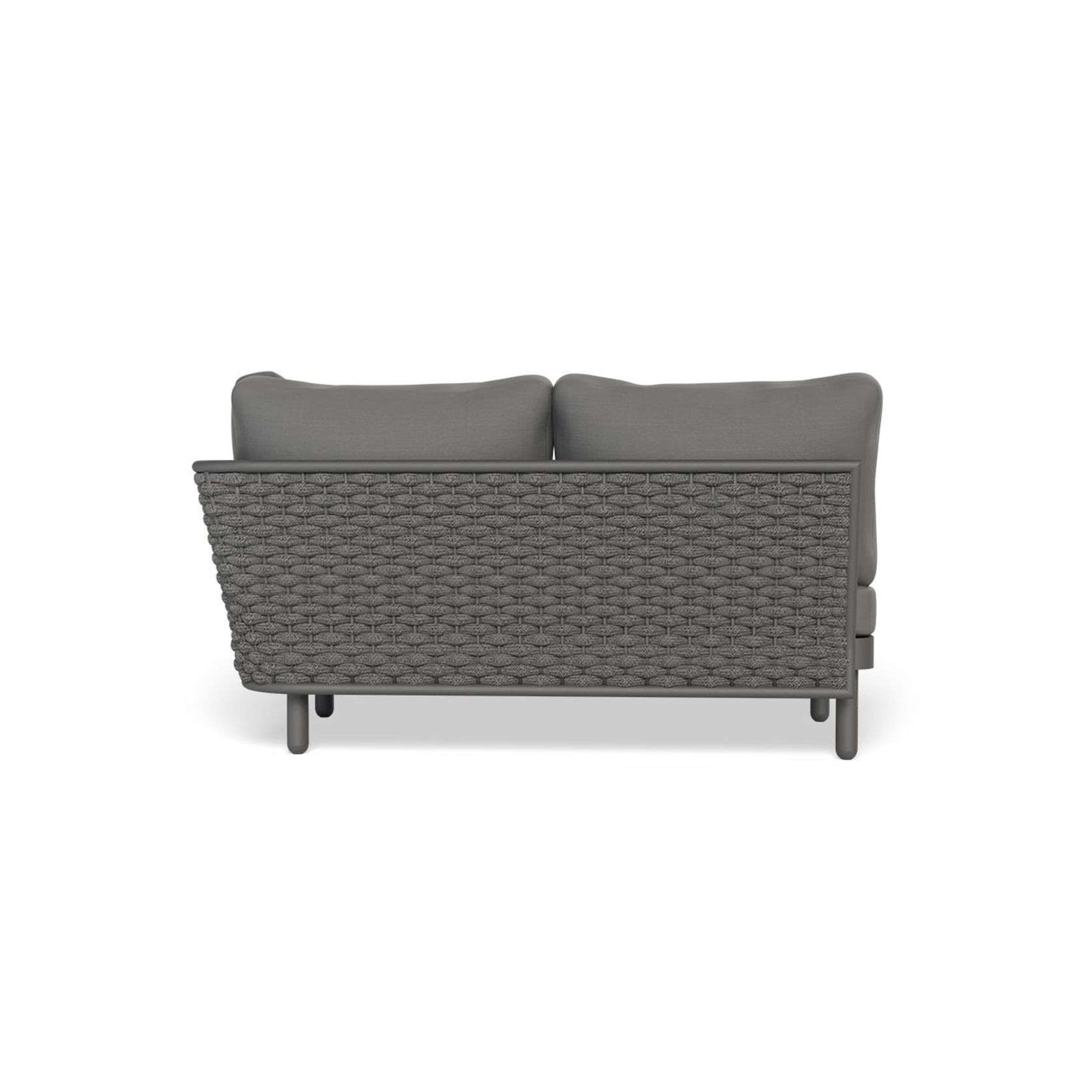 Siano Modular Right Arm 2 Seater - Outdoor - Charcoal - Dark Grey Cushion gallery detail image