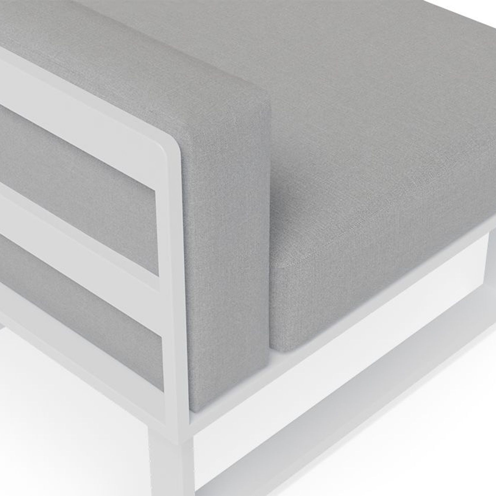 Vivara Sofa - White - Modular Section E - No Arm gallery detail image