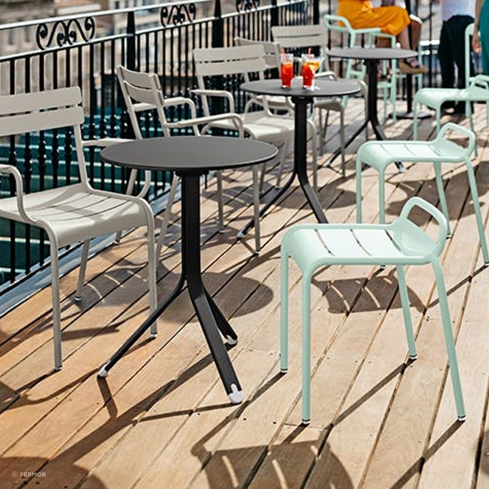 Fermob Luxembourg Outdoor Dining Stool gallery detail image
