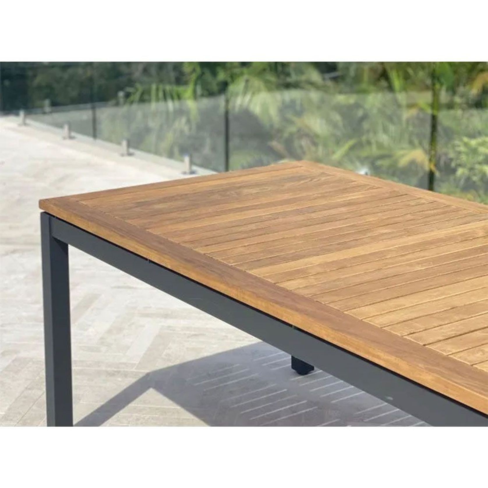 Barcelona Outdoor Teak Dining Table 240 x 100cm gallery detail image