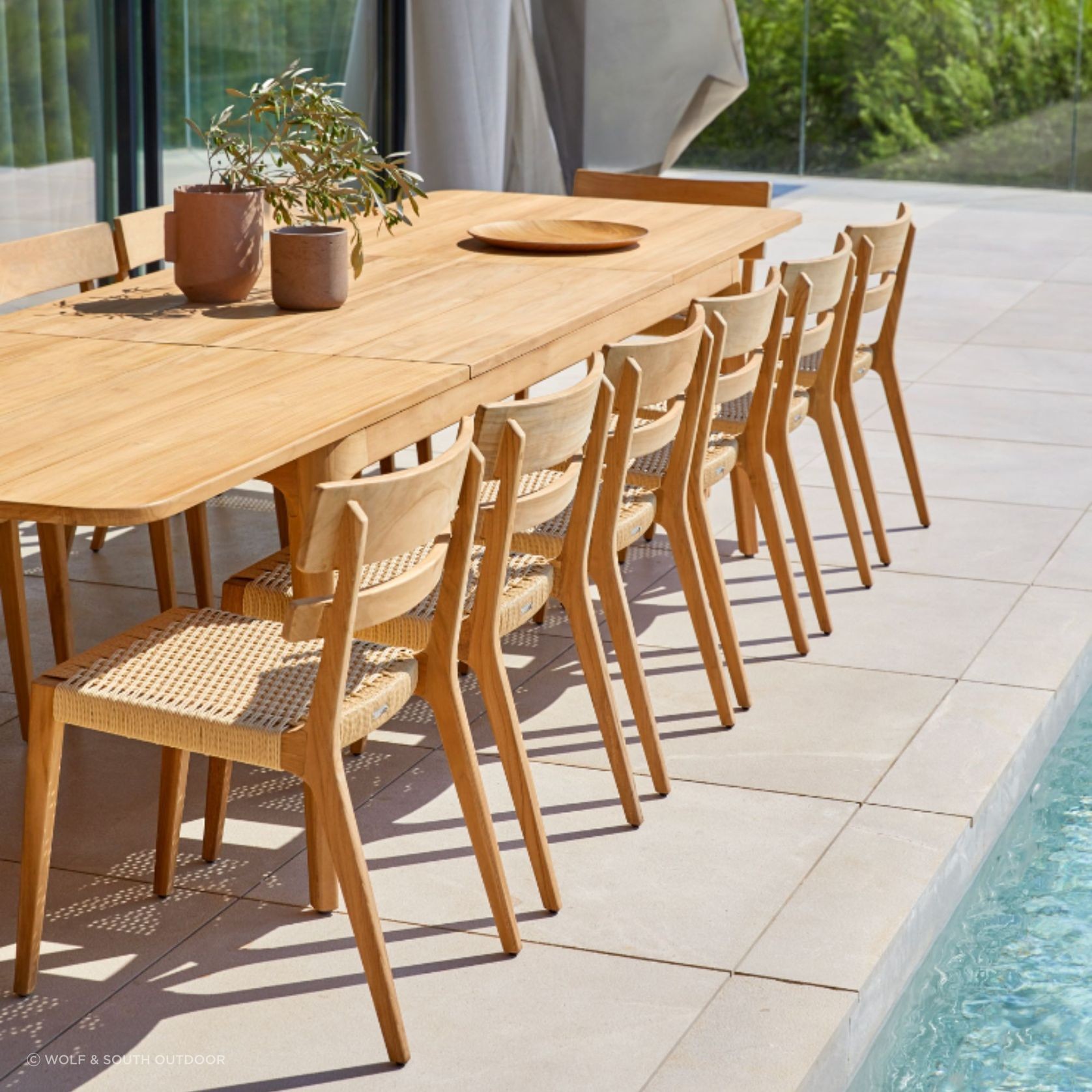 Paralel 250–300cm Extendable Outdoor Dining Table gallery detail image