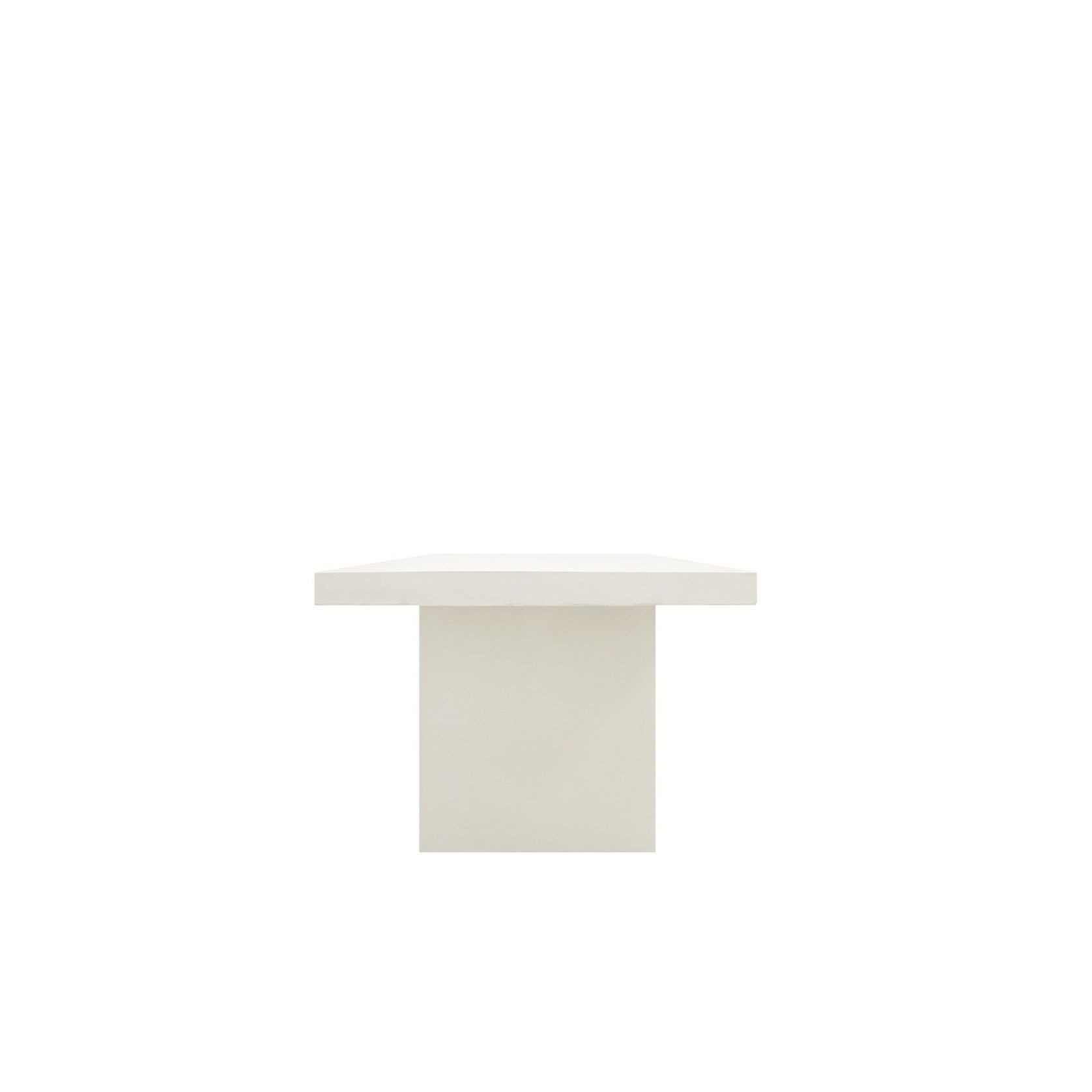Palma Outdoor Concrete Table White - 200cm gallery detail image