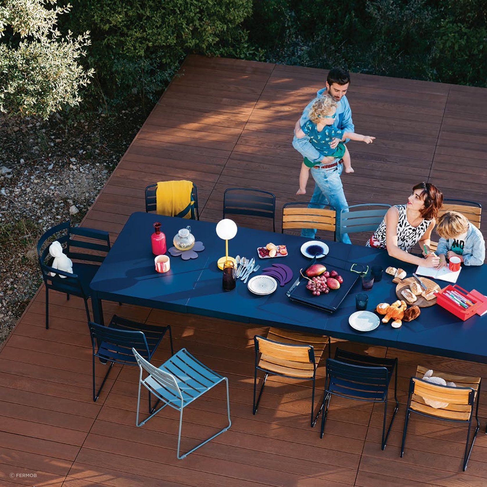 Ribambelle Table 3 Extensions 149 to 299cm by Fermob gallery detail image