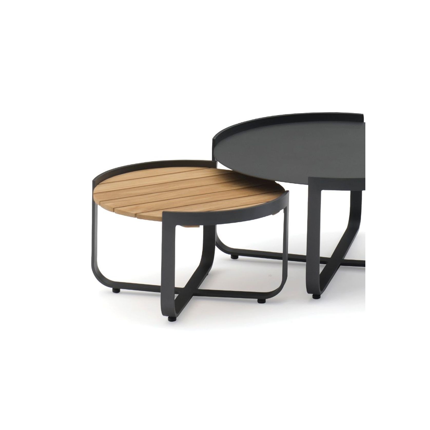 Fino Outdoor Coffee Table - Charcoal 80cm gallery detail image