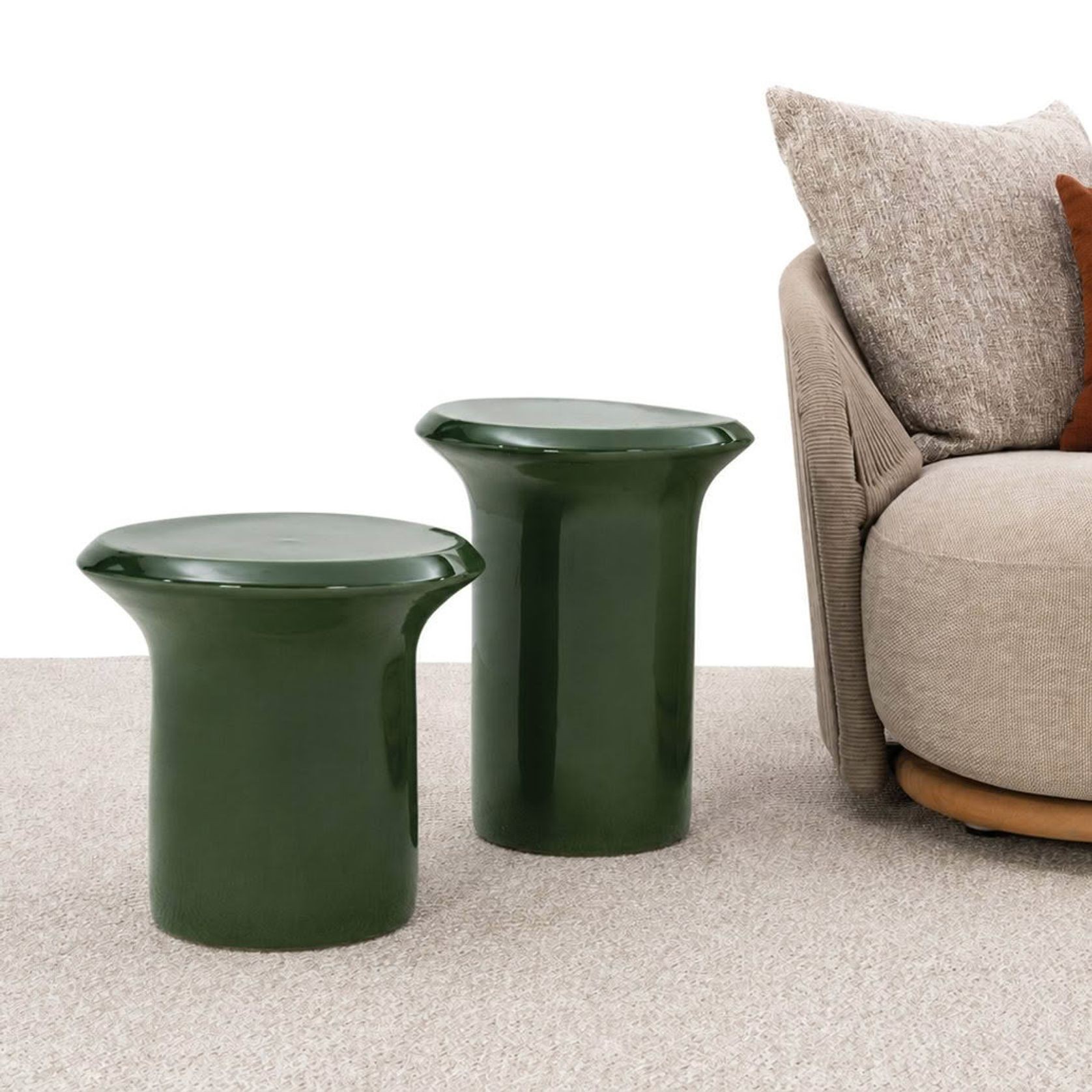 Cera Side Table - Dark Green gallery detail image