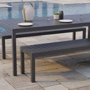 Halki Bench Seat - Outdoor - 190cm - Charcoal gallery detail image