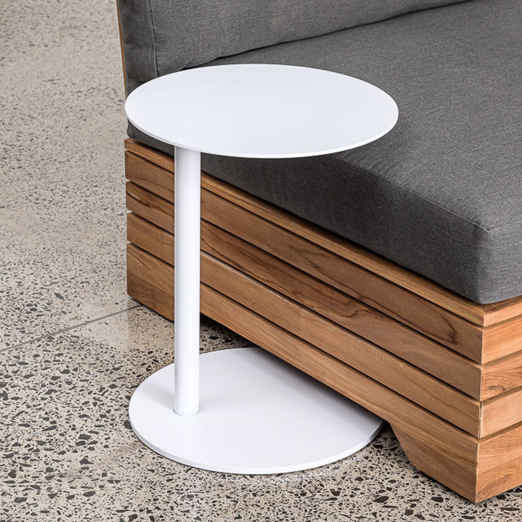 Circular Outdoor Aluminium Side Table gallery detail image