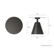 Corvo Outdoor Side Table - Charcoal gallery detail image