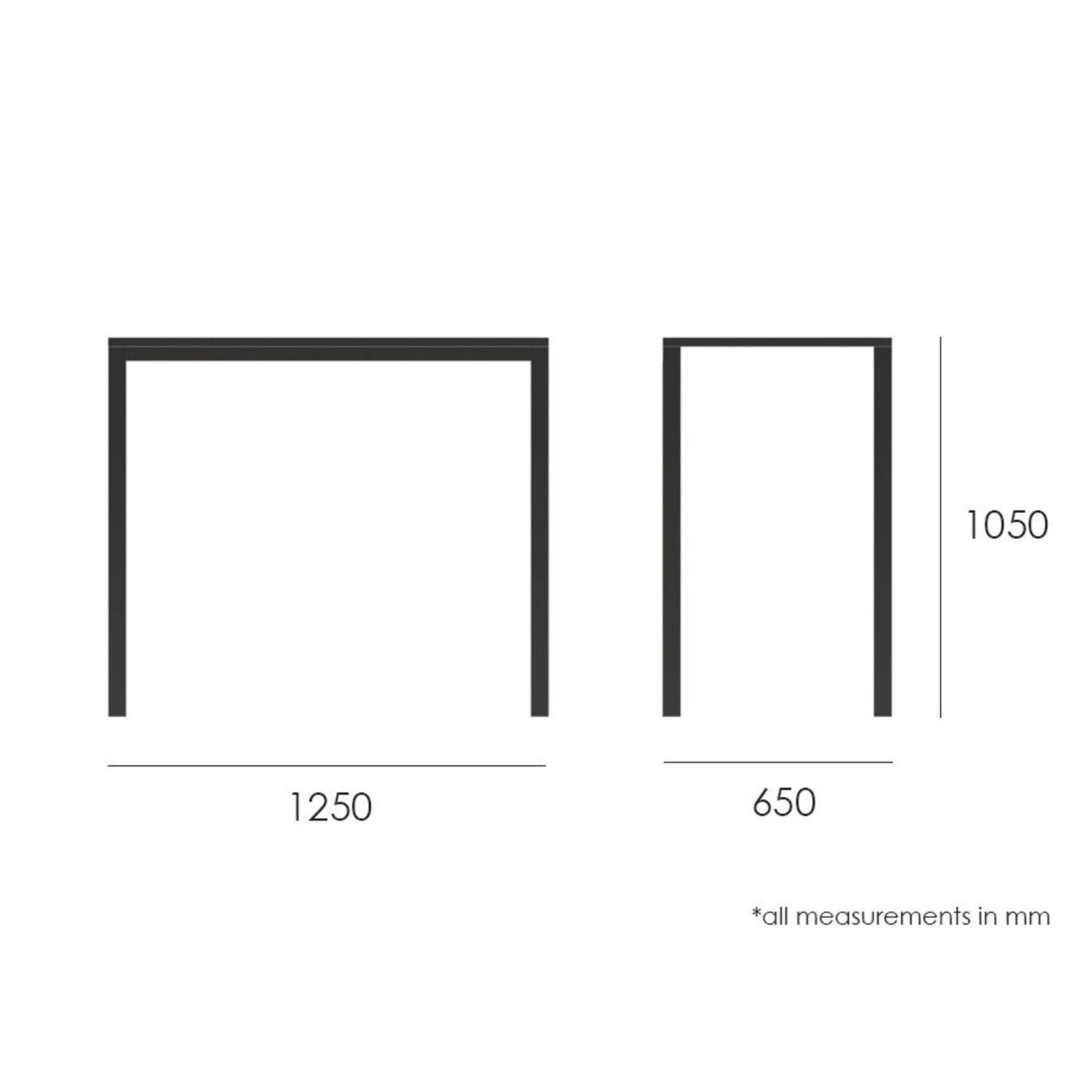Halki Table - Outdoor - High Bar - 125cm x 65cm - Charcoal gallery detail image