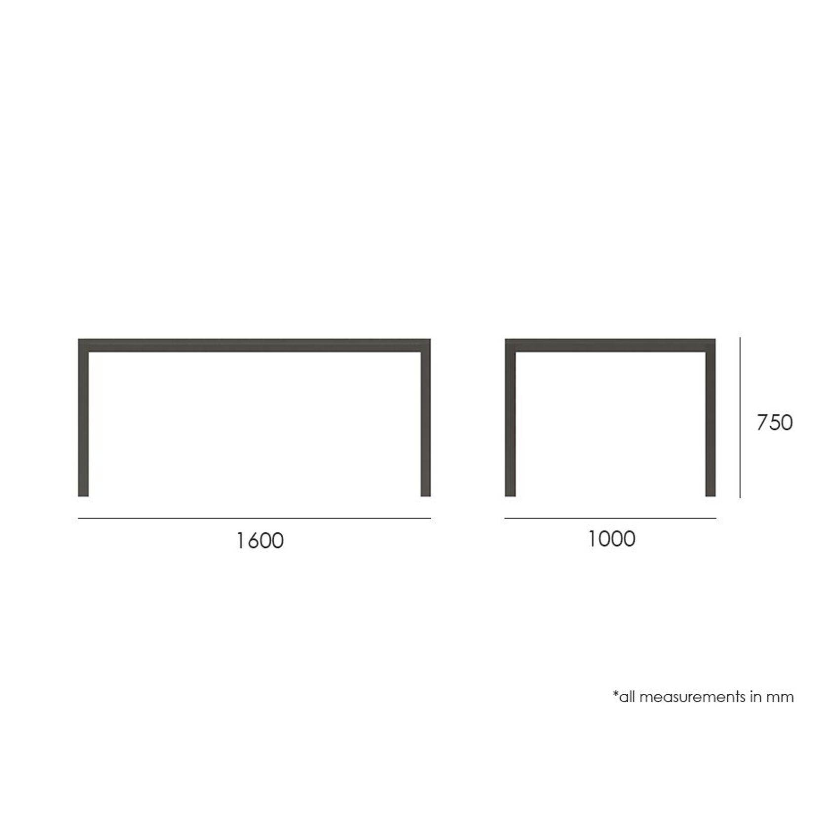 Halki Table - Outdoor - 160cm x 90cm - Charcoal gallery detail image