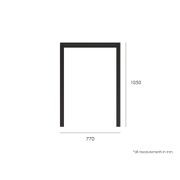 Halki Table - Outdoor - High Bar - Matt White 77 x 77cm gallery detail image