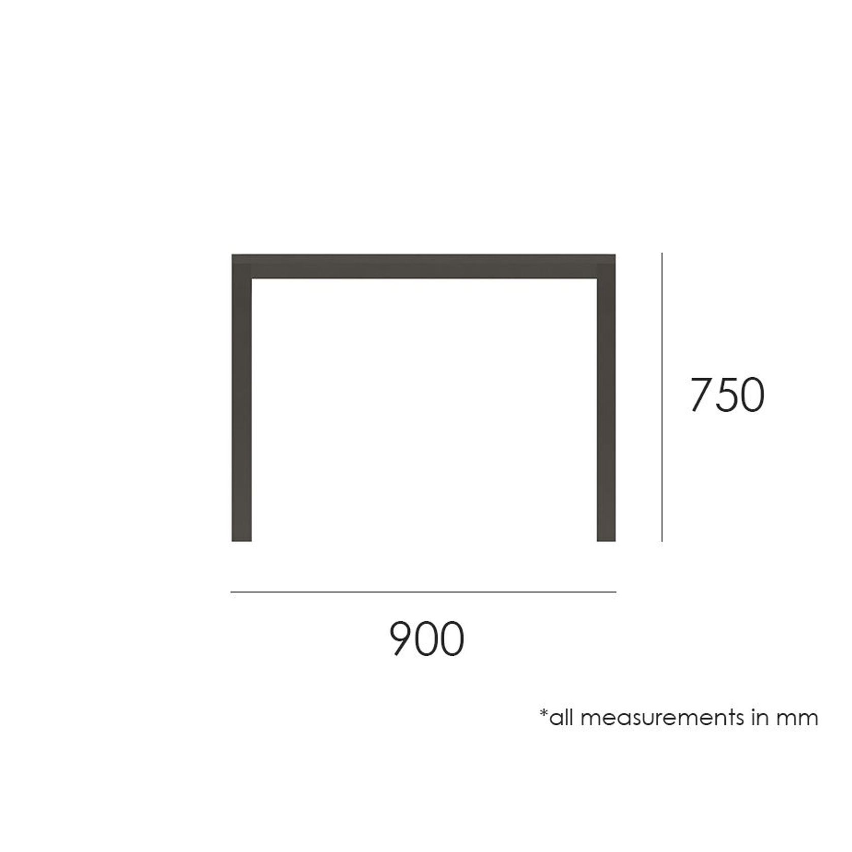 Halki Table - Outdoor - 90cm x 90cm - Charcoal gallery detail image