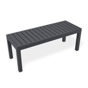 Halki Bench Seat - Outdoor - 120cm - Charcoal gallery detail image
