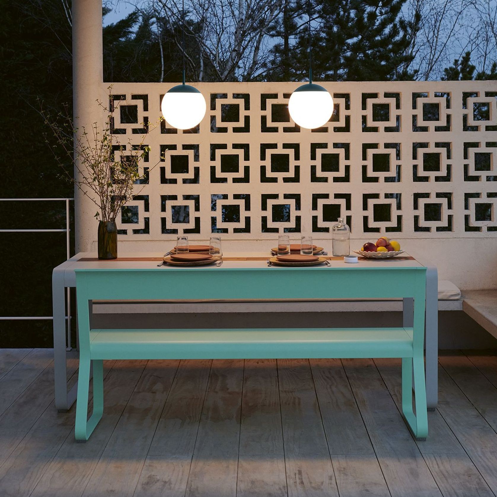 Bellevie Bench with Back by Fermob gallery detail image