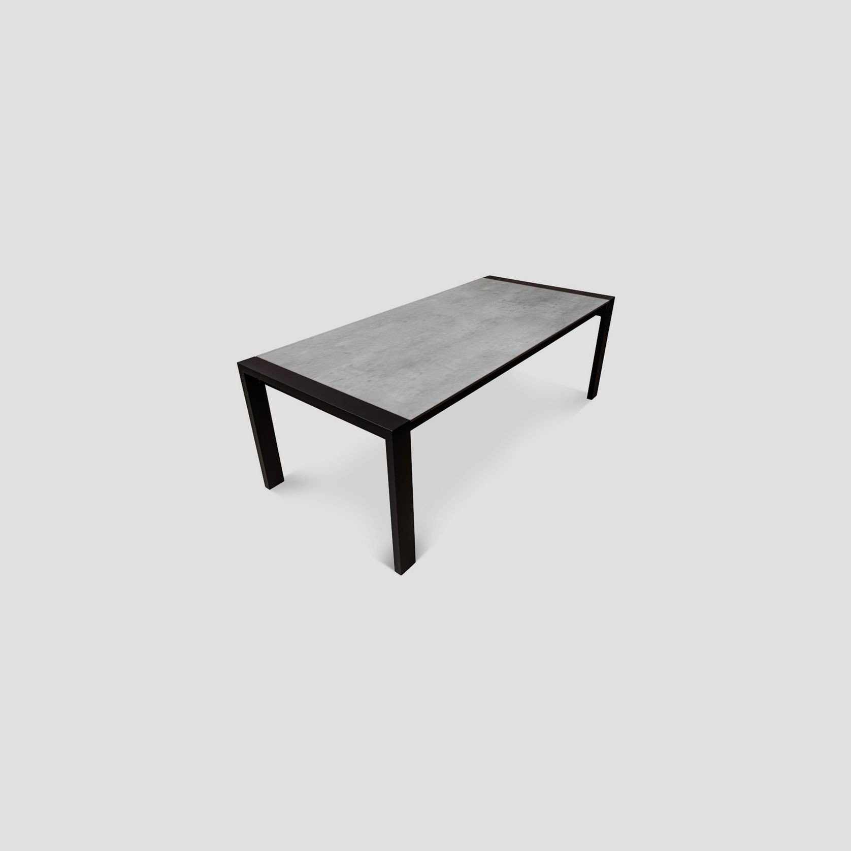 Marlborough Large Matte Black Outdoor Dining Table gallery detail image