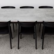 Marlborough Outdoor Dining Table in Matte Black gallery detail image