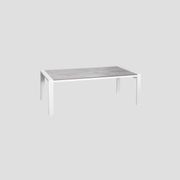 Marlborough Outdoor Dining Table in Matte White gallery detail image