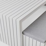 Muriwai Outdoor Dining Table in Matte White gallery detail image
