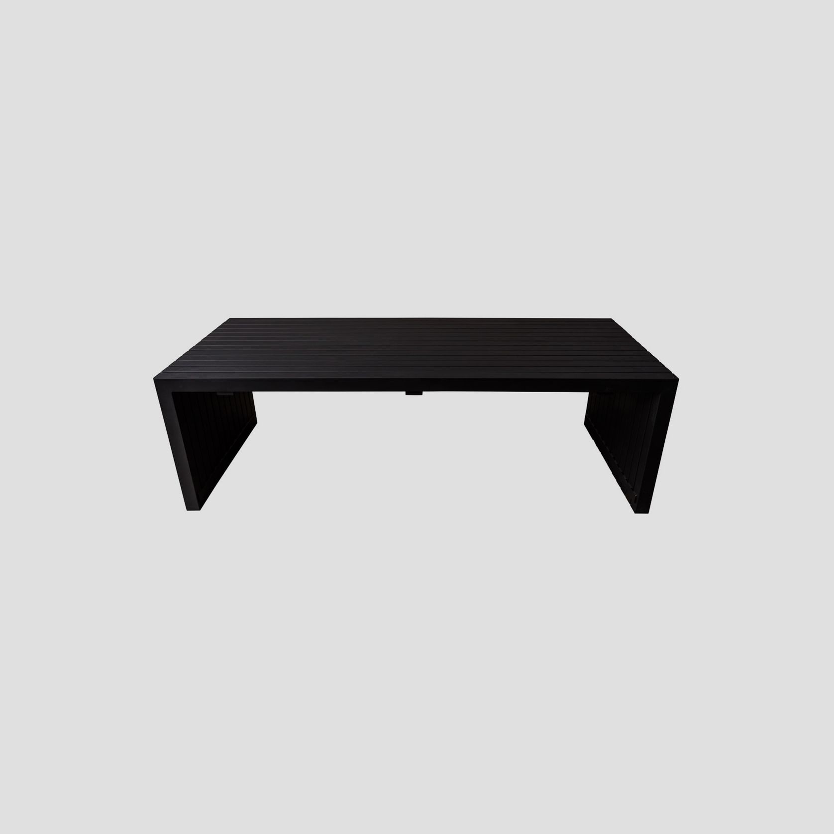 Muriwai Outdoor Dining Table in Matte Black gallery detail image