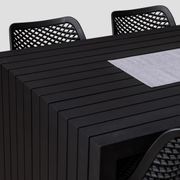 Muriwai Outdoor Dining Table in Matte Black gallery detail image