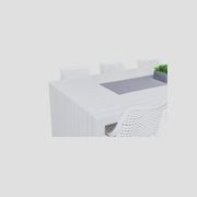 Muriwai Outdoor Dining Table in Matte White gallery detail image