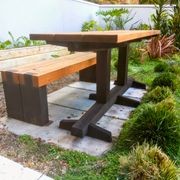 Outdoor table and bench seat gallery detail image