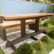 Outdoor table and bench seat gallery detail image