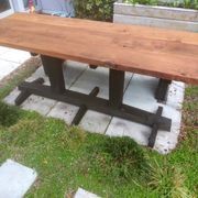 Outdoor table and bench seat gallery detail image