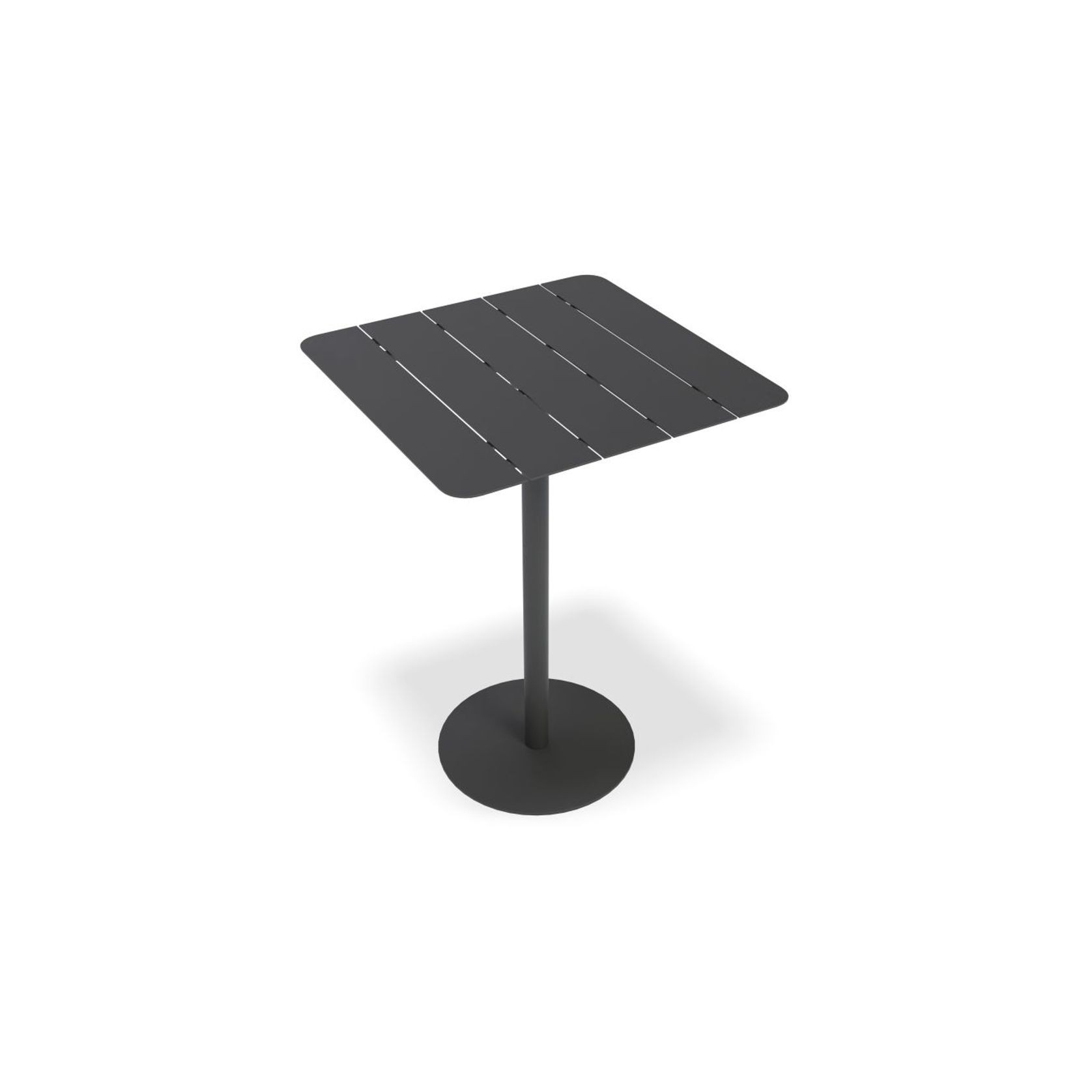Roku High Bar Table - Outdoor - Charcoal - 65 x 65cm Table Top gallery detail image