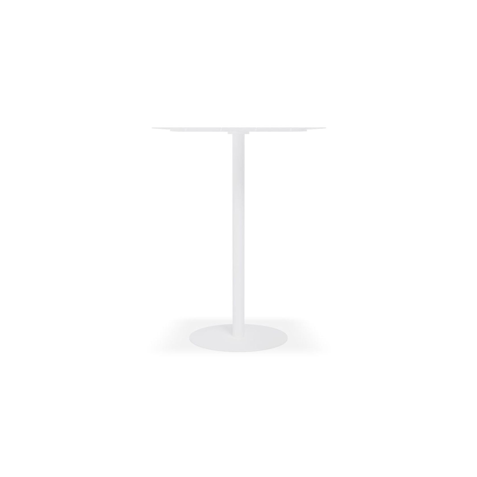 Roku High Bar Table - Outdoor - White - 65 x 65cm Table Top gallery detail image