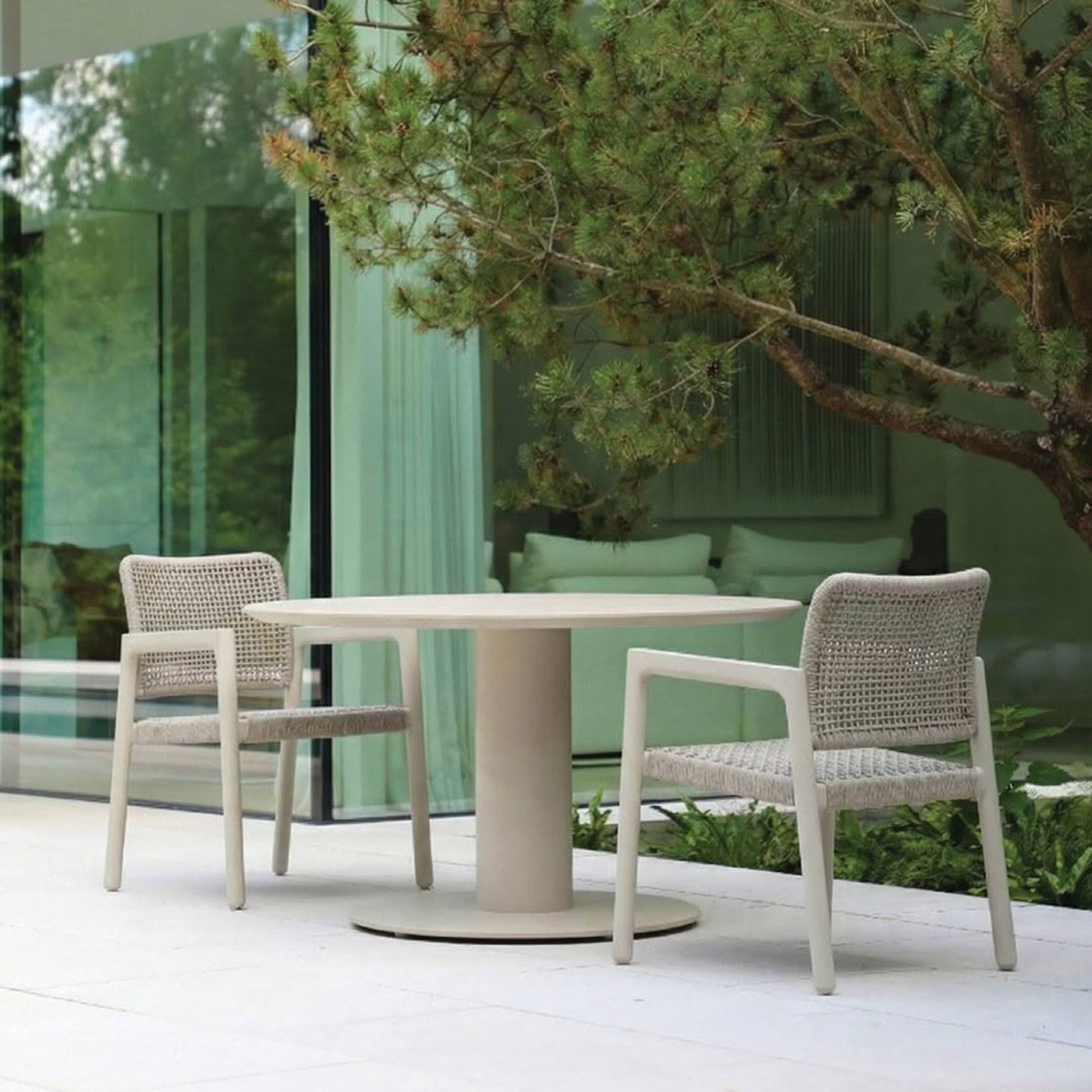 Tube Low Dining Table - Mocha gallery detail image
