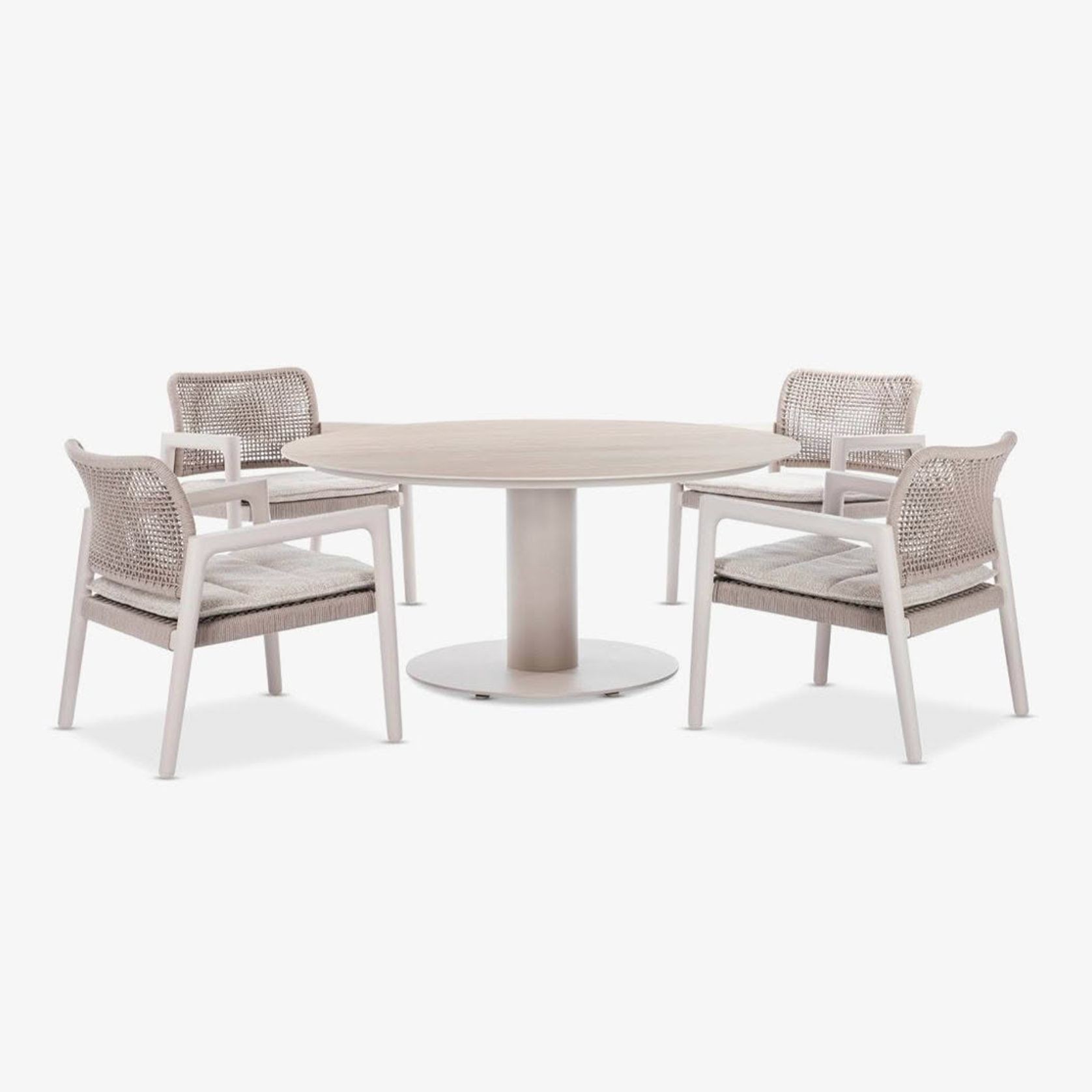 Tube Low Dining Table - Mocha gallery detail image