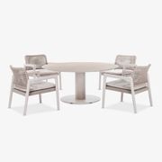 Tube Low Dining Table - Mocha gallery detail image
