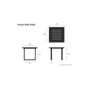 Vivara Side Table - Outdoor - White gallery detail image