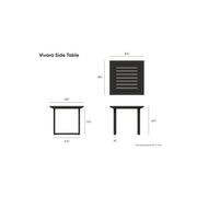 Vivara Side Table - Outdoor - Charcoal gallery detail image