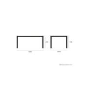Vydel Table - Outdoor - 160cm x 100cm - Charcoal gallery detail image