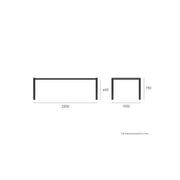 Vydel Table - Outdoor - 220cm x 100cm - White gallery detail image