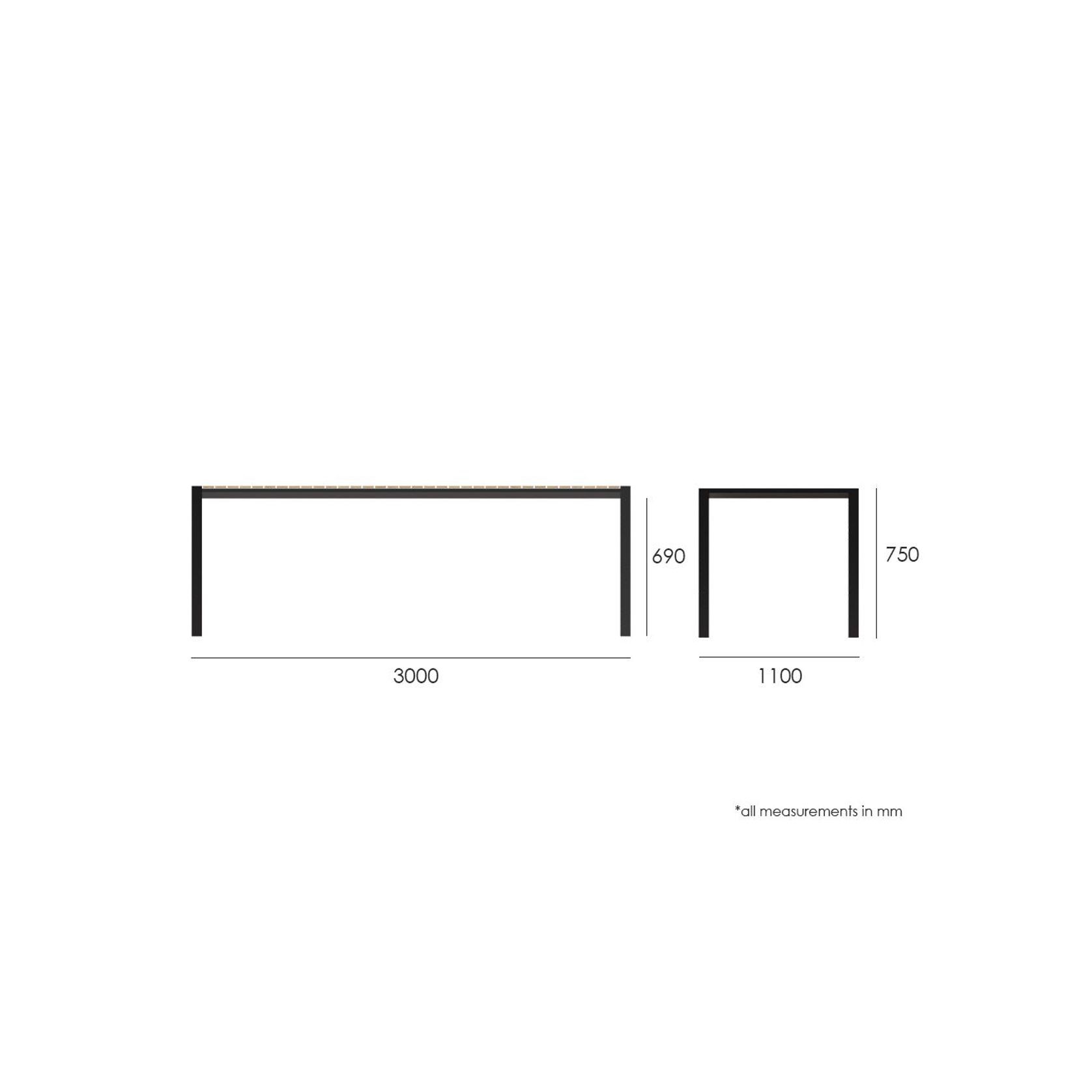 Vydel Table - Outdoor - 300cm x 110cm - White gallery detail image