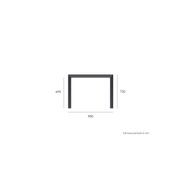 Vydel Table - Outdoor - 90cm x 90cm - Charcoal gallery detail image
