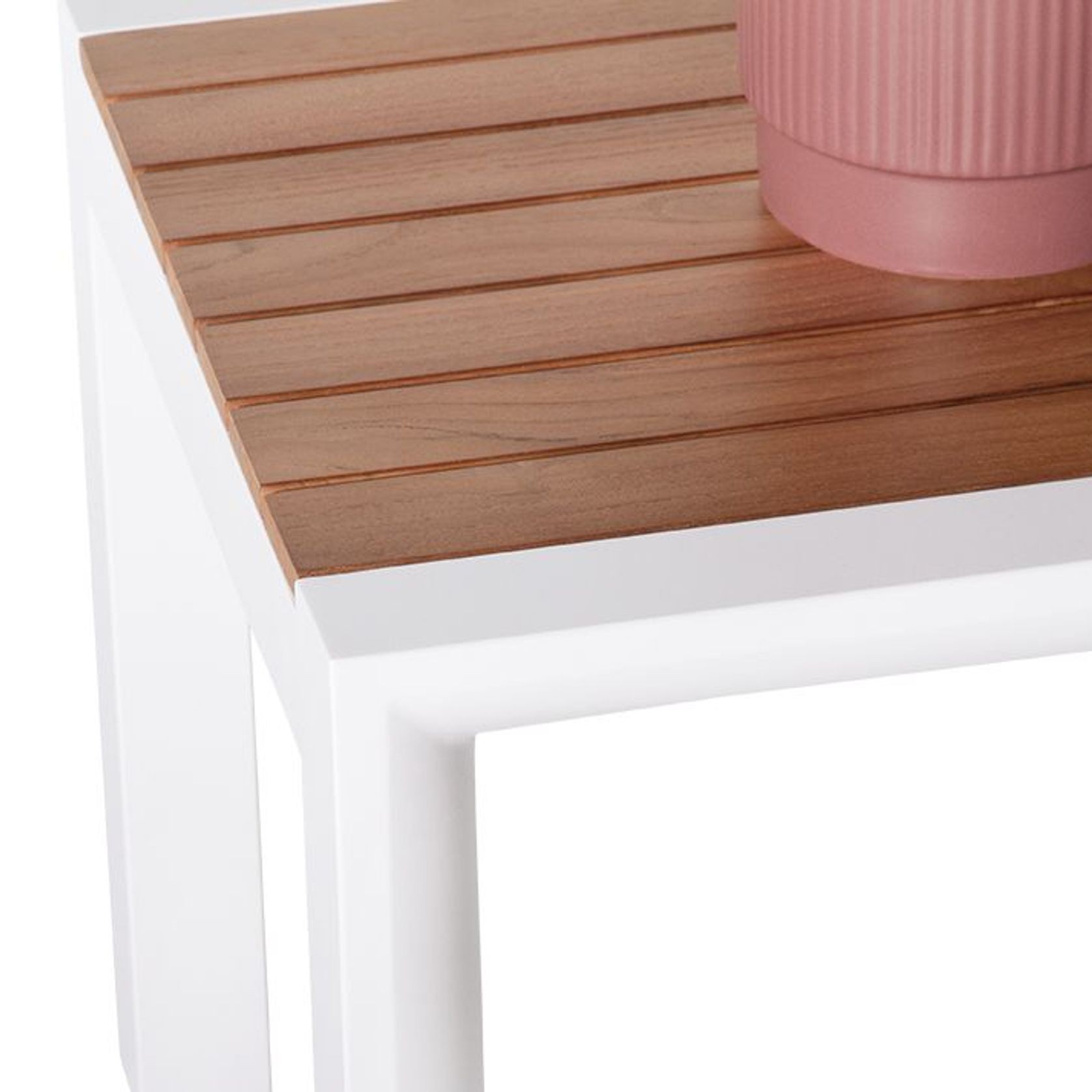 Vydel Side Table - Outdoor - 48x45x45cm - White gallery detail image