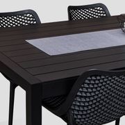 Whangamata Dining Table in Matte Black gallery detail image