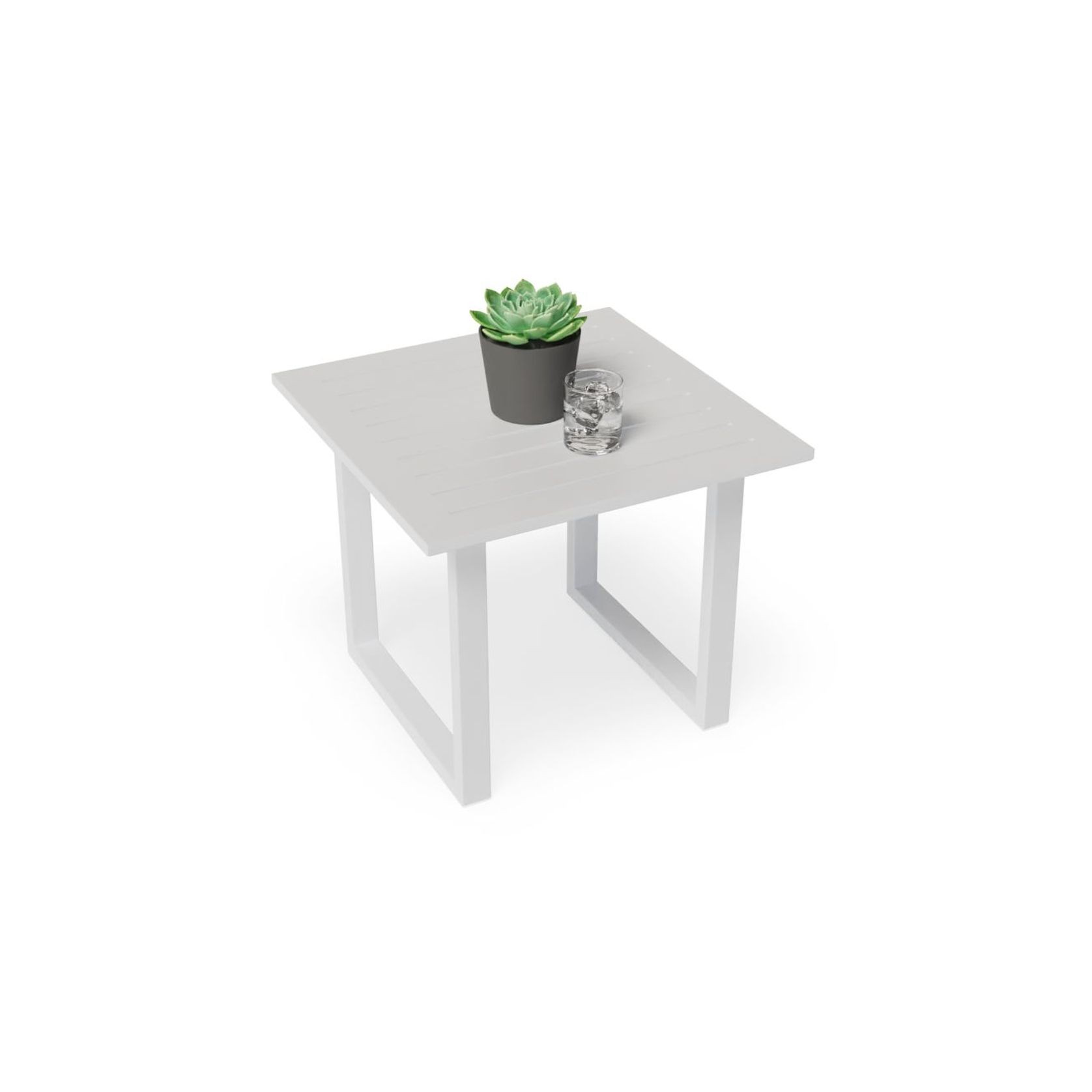 Vivara Side Table - Outdoor - White gallery detail image