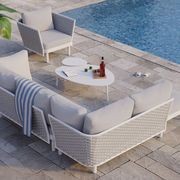Cetara Coffee Table - Outdoor - White - Large gallery detail image