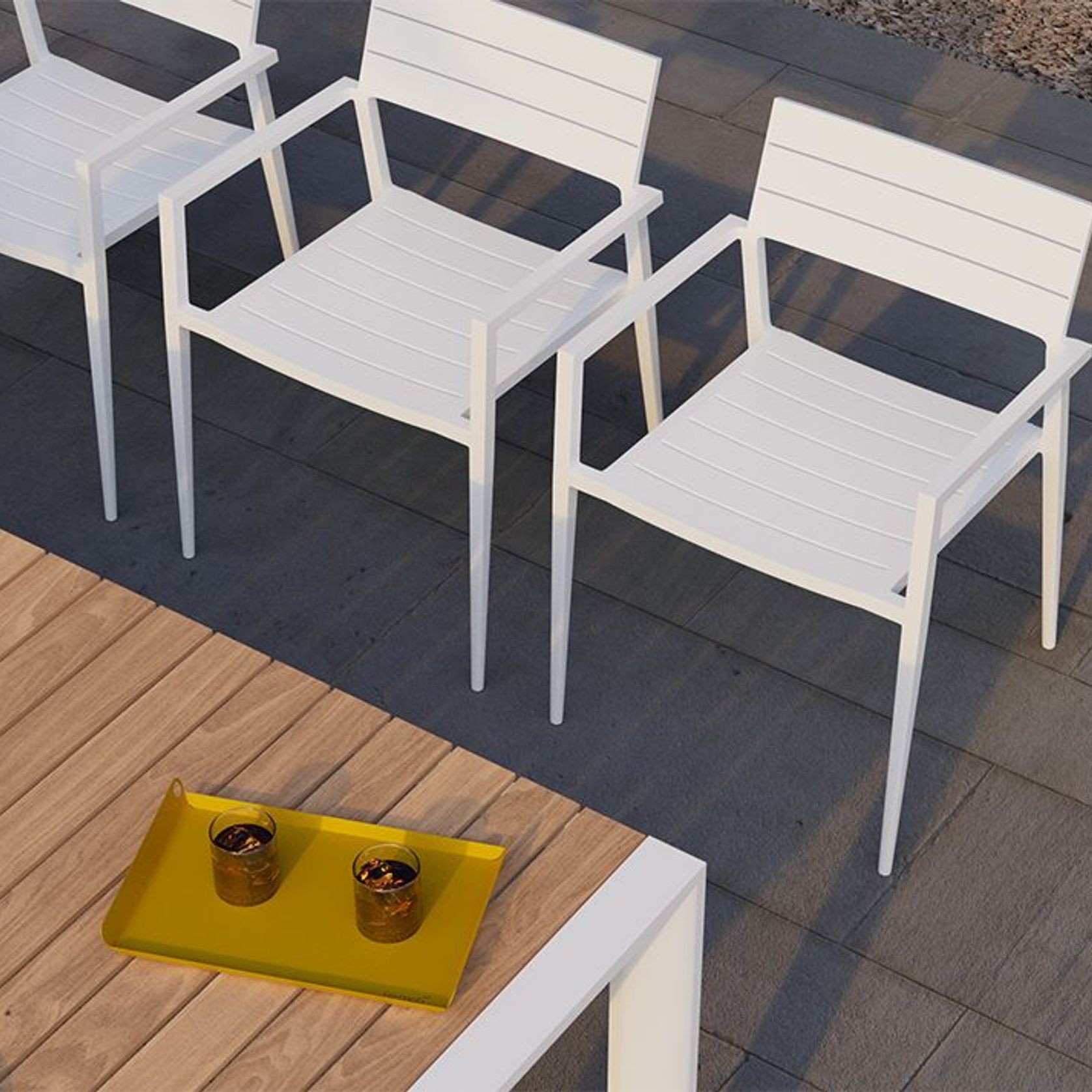 Vydel Table - Outdoor - 220cm x 100cm - White gallery detail image